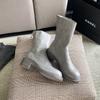 New Boots Ghost Emperor Boots Short Boots Women's Autumn and Winter Single Boots Skinny Boots Rear Zipper Martin Boots