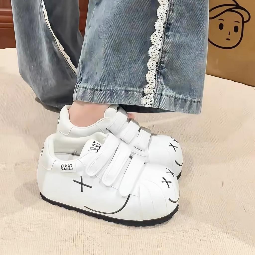 Summer new candy color Velcro German training shoes women's trend board shoes 2025 breathable white shoes casual sports shoes