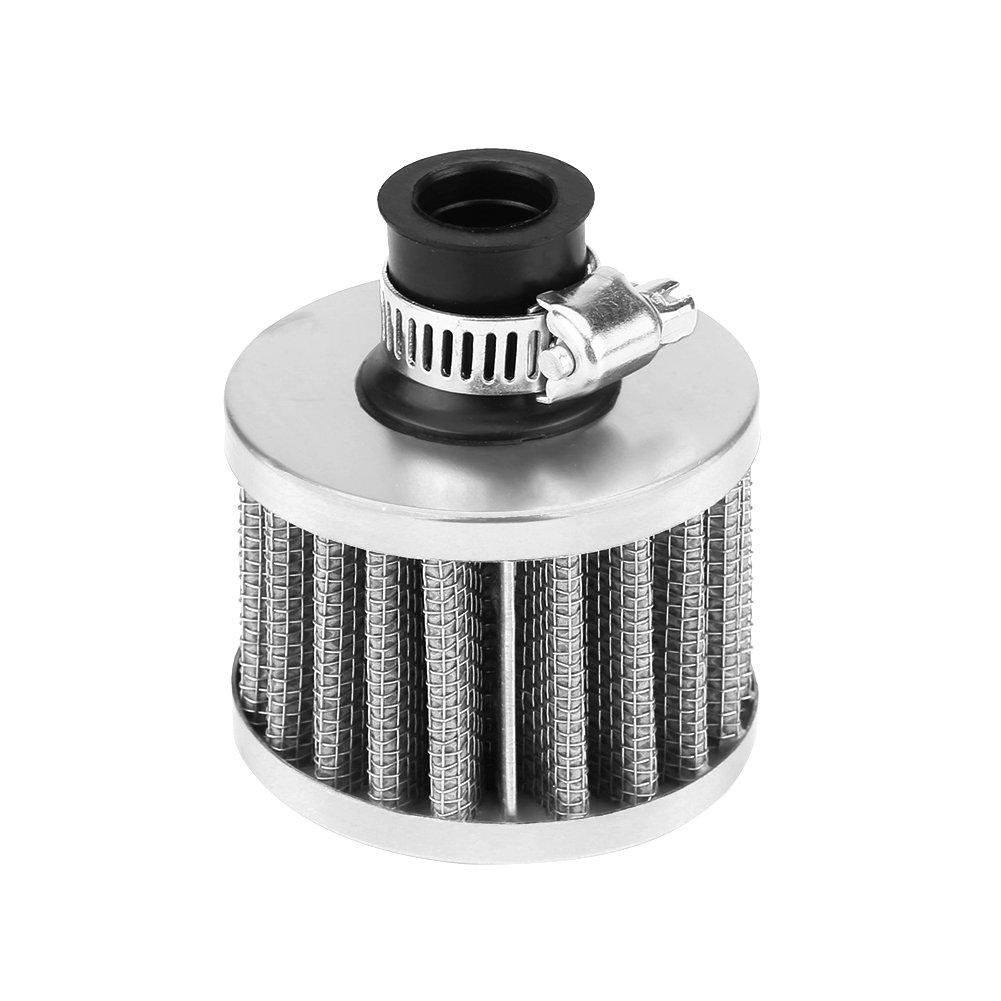 Breather Filter 13 Pie, Air Filter, Qiilu Air Filter Air Intake Filter Kit 57 * 50mm 13mm Universal (Silver)