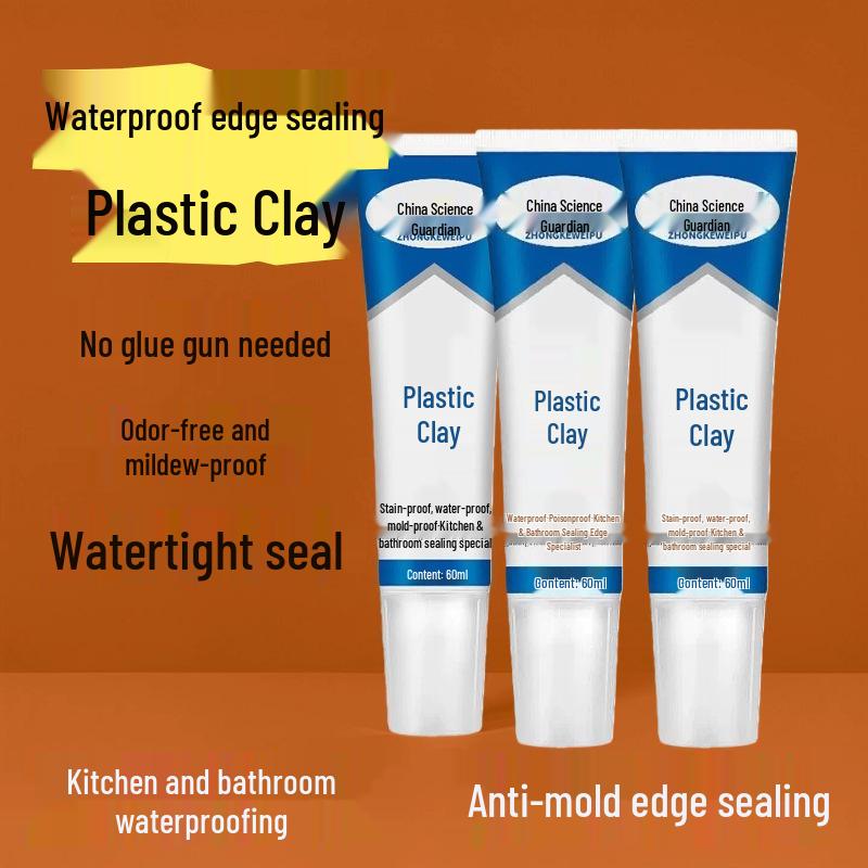 Plastic Steel Waterproof Sealant - White, Anti-Mold, for Kitchen, Bathroom, Toilet & Sink Grouting.