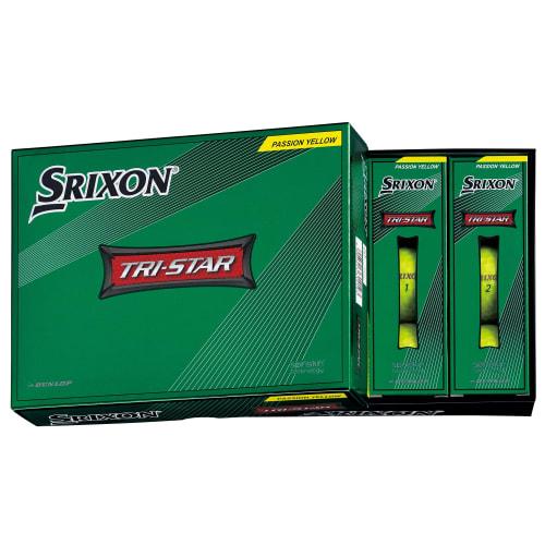 

Мяч для гольфа DUNLOP SRIXON TRI-STAR 2022 Модель 1 дюжина (12 шт.) Страсть Желтая