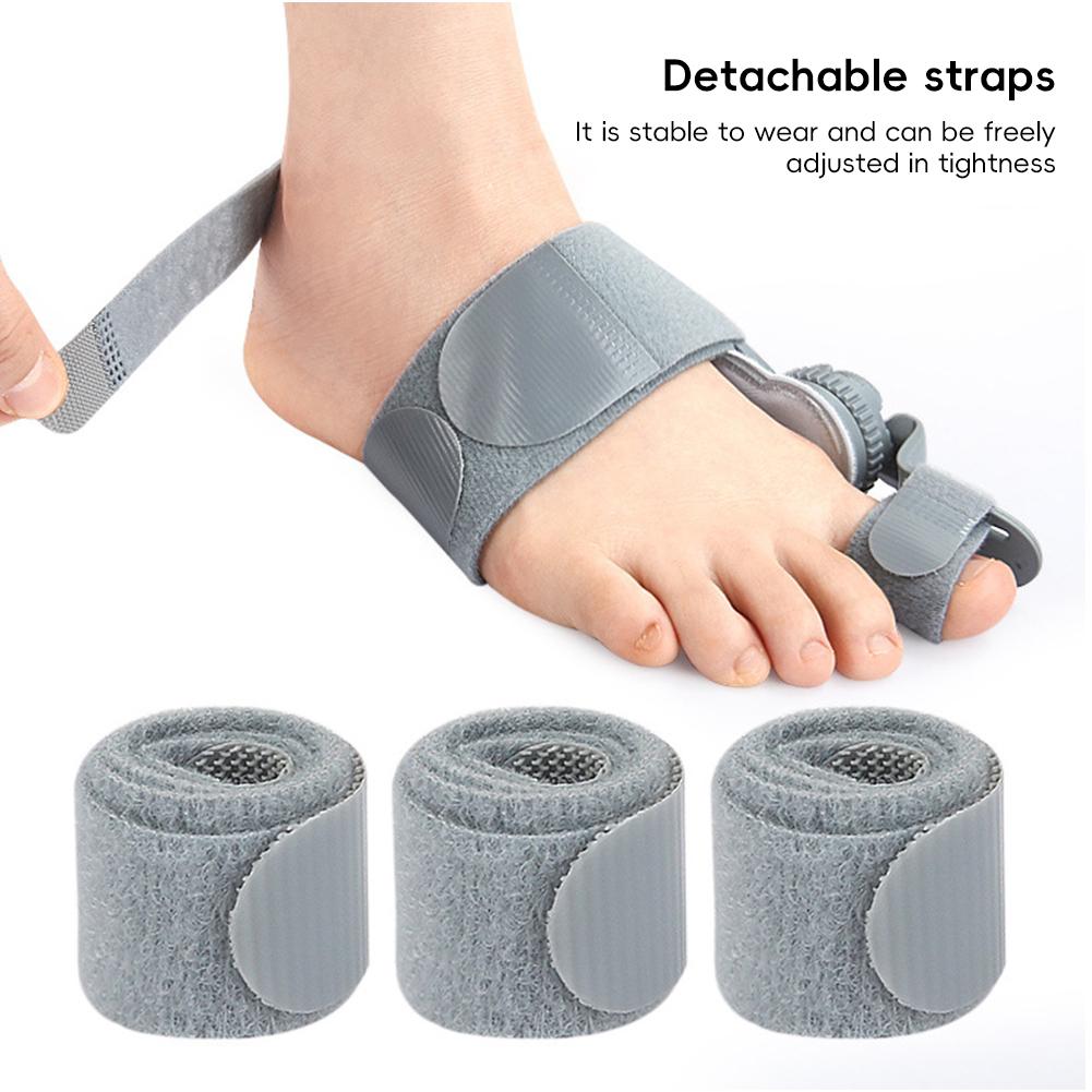 1pc Breathable Hallux Valgus Splint Orthopedic Toe Alignment Bunion Corrector Anti-slip Heel Strap for Left & Right Toe Separator