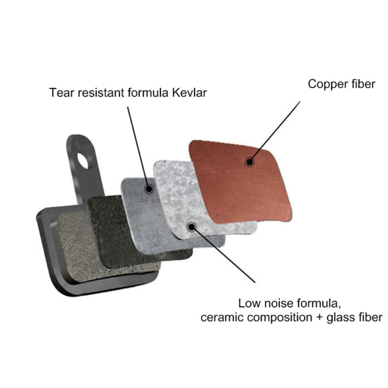 1 paio di pastiglie freno per bicicletta semi-metalliche in resina per Shimano B01S C501 M575 M525 M485 M486 M416 MTB Bike Cycling Brake Pad Part