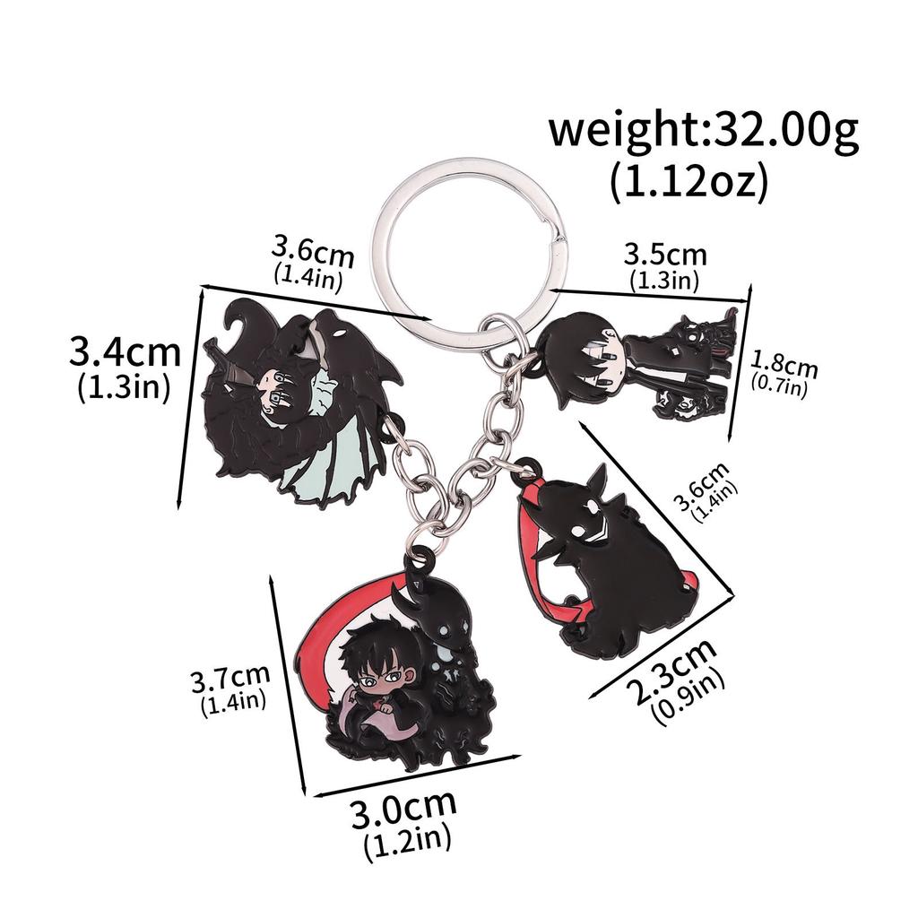 Anime Solo Leveling Character Keychain Pendant Sung Jin Woo Cosplay Props Fans Gift Jewelry