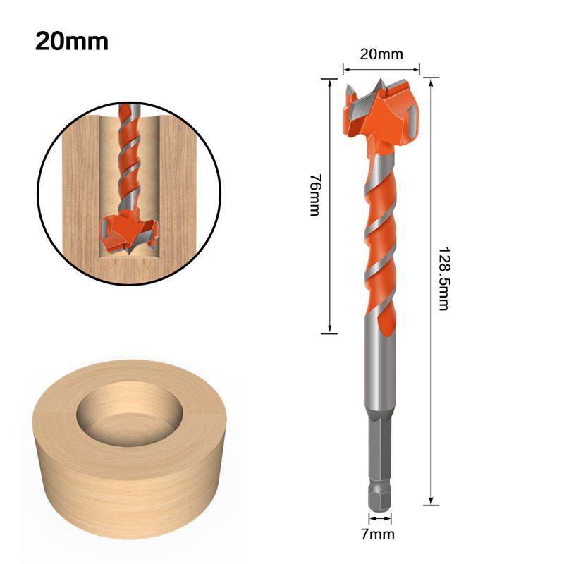 1/5pc 16-25mm Lengthen Forstner Bit Auger Drill Bits Wood Hole Saw Woodworking Opener Wooden Cutter for Hinge