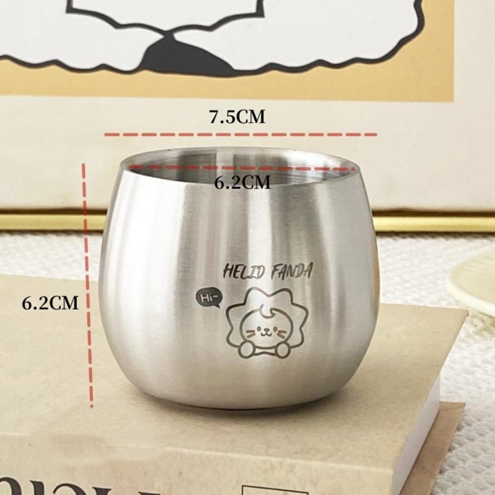 304 Stainless Steel Children Drinking Cup Thickened Kids Water Cup  Kitchen Gadgets Accessories