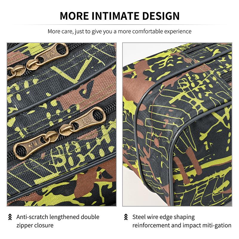 1.3M/1.5M 2-Layer Foldable Large Belly Sea Fishing Bag Double Shoulder Fishing Rod Bag Outdoor Storage Tool Kit For Fishing