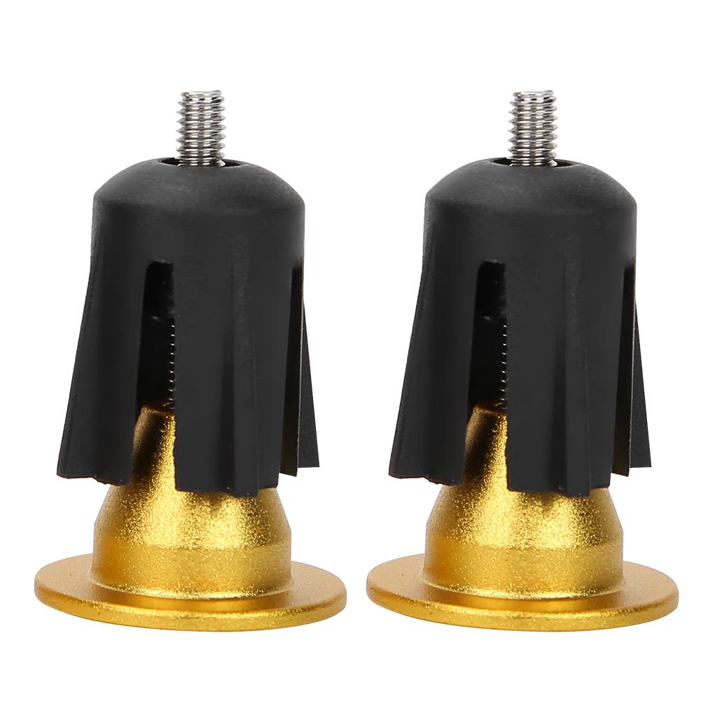 1 Pair Aluminum Alloy Bike Grips Bar End   Plug for Mountain Bike Handlebar (  color)