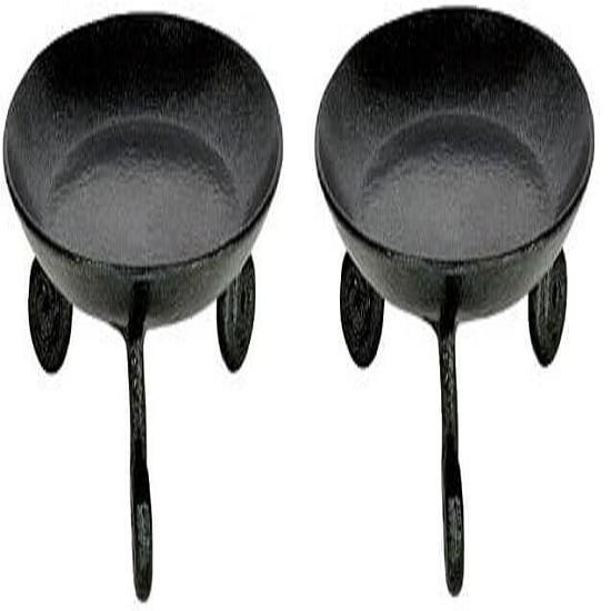 @ Small Wrought Iron Pillar Candle Stand 4.5 Inch Set Of 2