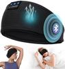 Headband Headphones for Bluetooth Wireless Earbuds for HiFi Soundproof Compatible with iPhone Certified Technical Sleep Headband for and Silk Black