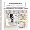 High-Viscosity Waterproof White PE Foam Double-Sided Adhesive Hook Tape