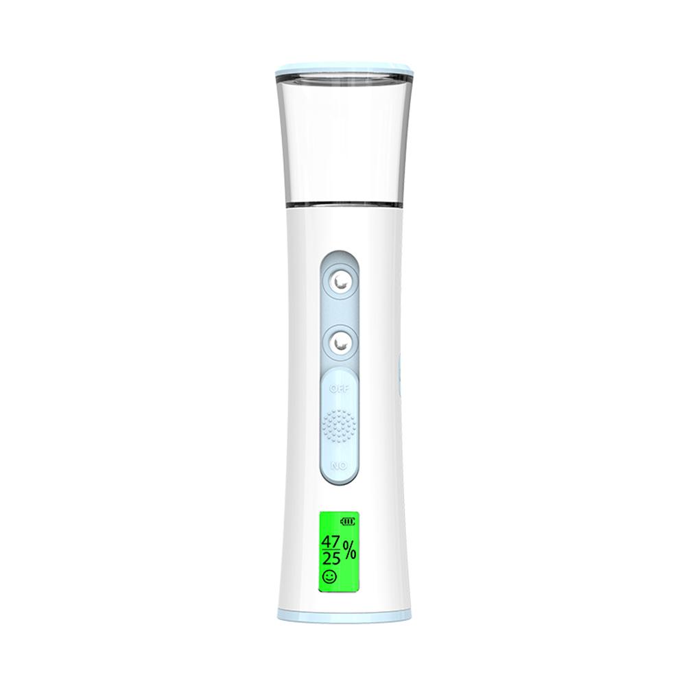 Nano Facial Steamer Mist Spray Water SPA Moisturizing Hydrating Face Sprayer Water Oil Moisture LCD Digital Skin Tester