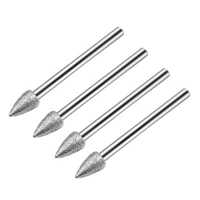 20Pieces Cutting Grinding Head Mounted Points Bit Shank Jade Stone Carving Polishing for Dremels Rotary Tool Replace