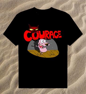 Courage the Cowardly Dog T-shirt Unisex Cotton Tee All Sizes