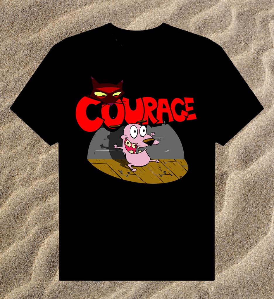 Courage the Cowardly Dog T-shirt Unisex Cotton Tee All Sizes