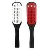 Straight Hair Comb Premium Bristles Anti-static Double Sided Ergonomic Handle Heat-Resistant Hairdressing Tool Hairdressing Straightener Comb Clamp