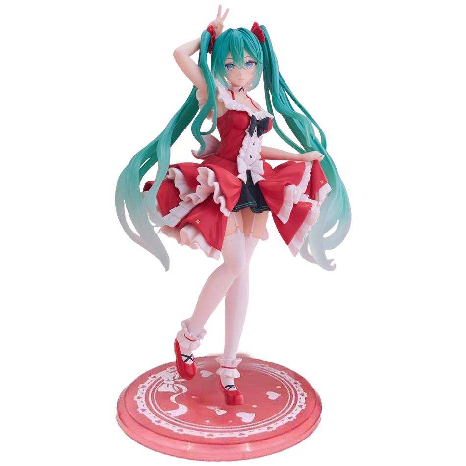 Cute Girl Hatsune Miku Anime Character Fashion Lolita Subclture Desktop Decoration Ornaments Doll Christmas Gift PVC Collectible