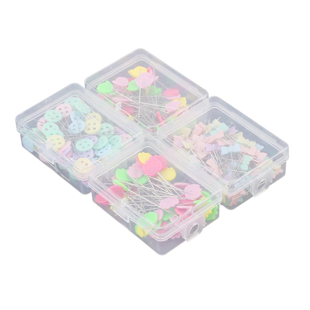 300 Pcs  Flower Button Head Pins DIY Quilting Tool Sewing Accessories