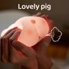 Piggy Night Light Soft Silicone Cute Piggy Lamp 3 Level Dimmable 30 Minutes Timer Rechargable for Kids Bedside Touch Baby Night