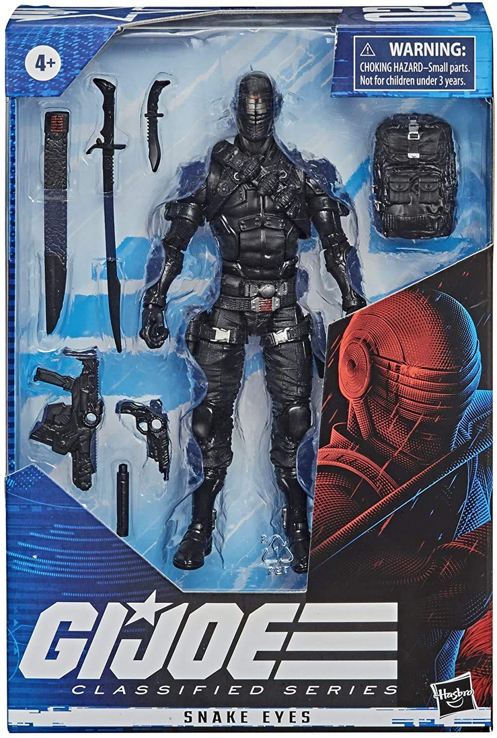 

Hasbro GI JOE CLASSIFIED SERIES 6-дюймовая фигурка SNAKE EYES Overseas Snake Eyes GIJoe [Товар] чёрный