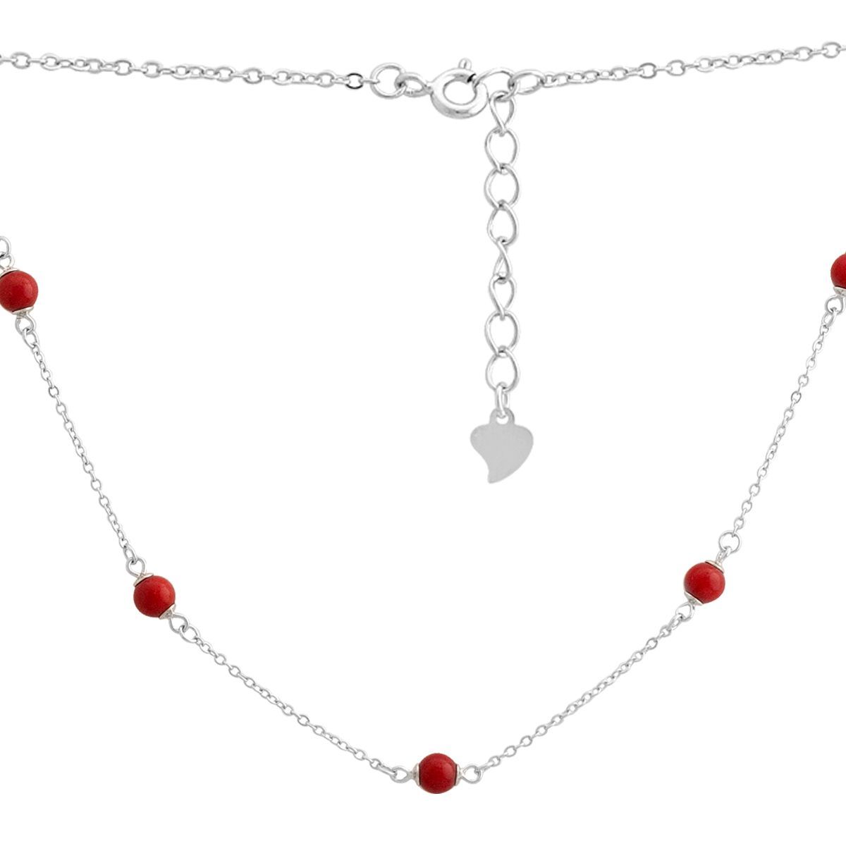 

Срібна каблучка з коралом, вага виробу 3,01 гр (2145615) 40-45cm
