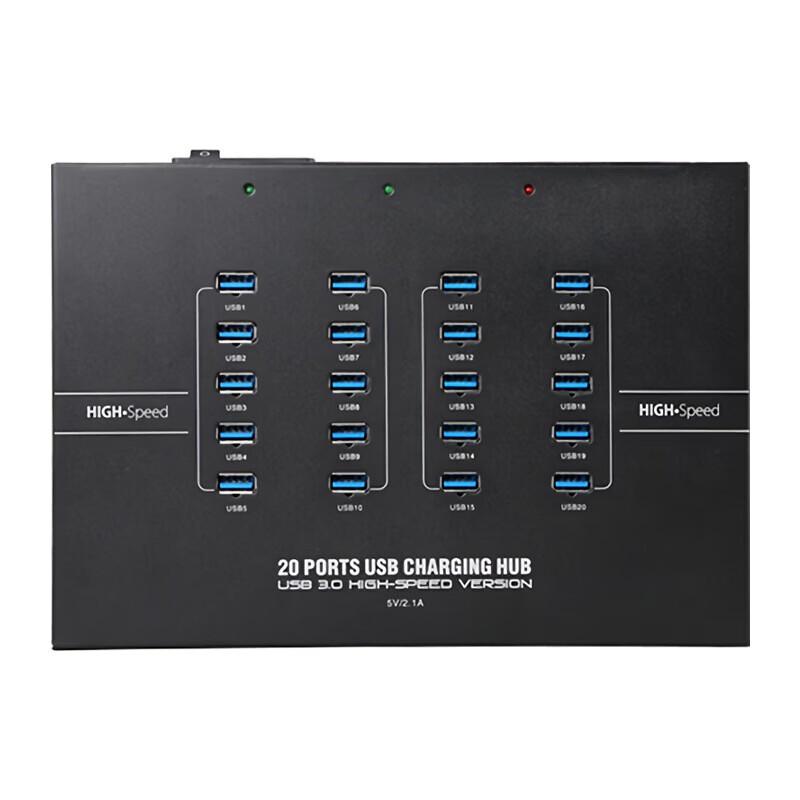 SIPOLAR A-223 20-Port Industrial USB 3.0 Hub