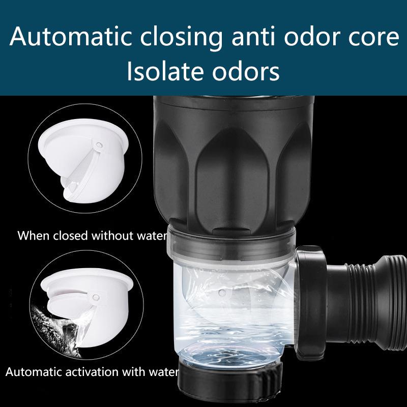 Flip Top Anti-Geruch Abflussrohr Set Küche Waschbecken Abfluss Versenkbare Desodorierung Filter Flexible Fallrohr Badezimmer Anti Verstopfung