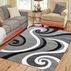 Visual Illusion Carpet 3D Vortex ThreeDimensional Trap Bedroom Floor Mat Living Room Coffee Table Blanket Creative Christmas Rug