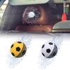 Realistic 3D Broken Glass Decal Car Window Sticker Baseball Tennis Ball Impact Effect Funny Office Home Prank Decoration