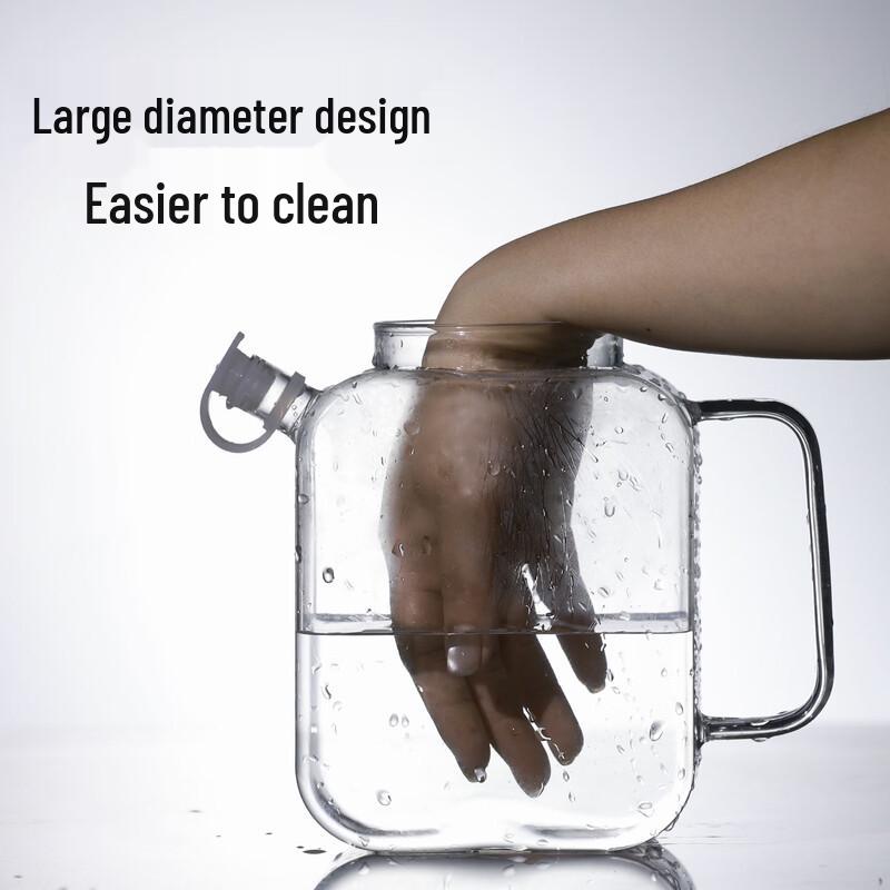 Chaxun 1000ml Handmade Glass Cold Brew Tea Pitcher