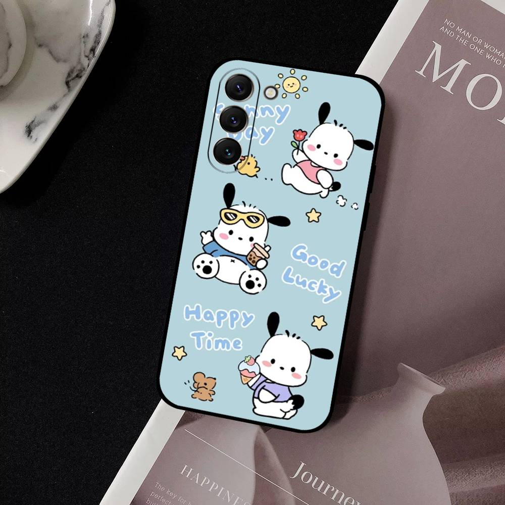 Cute Cartoon P-Pochacco Dog Phone Case For Samsung Galaxy S21 S22 S23 S24ULTRA S25ULTRA FE Ultra Plus5G A52S S26 Soft Cover