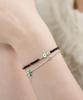 Bonbeau Soul Heart Charm Glass Beads Bracelet Colored Heart Charm Point Glass Beads Bracelet