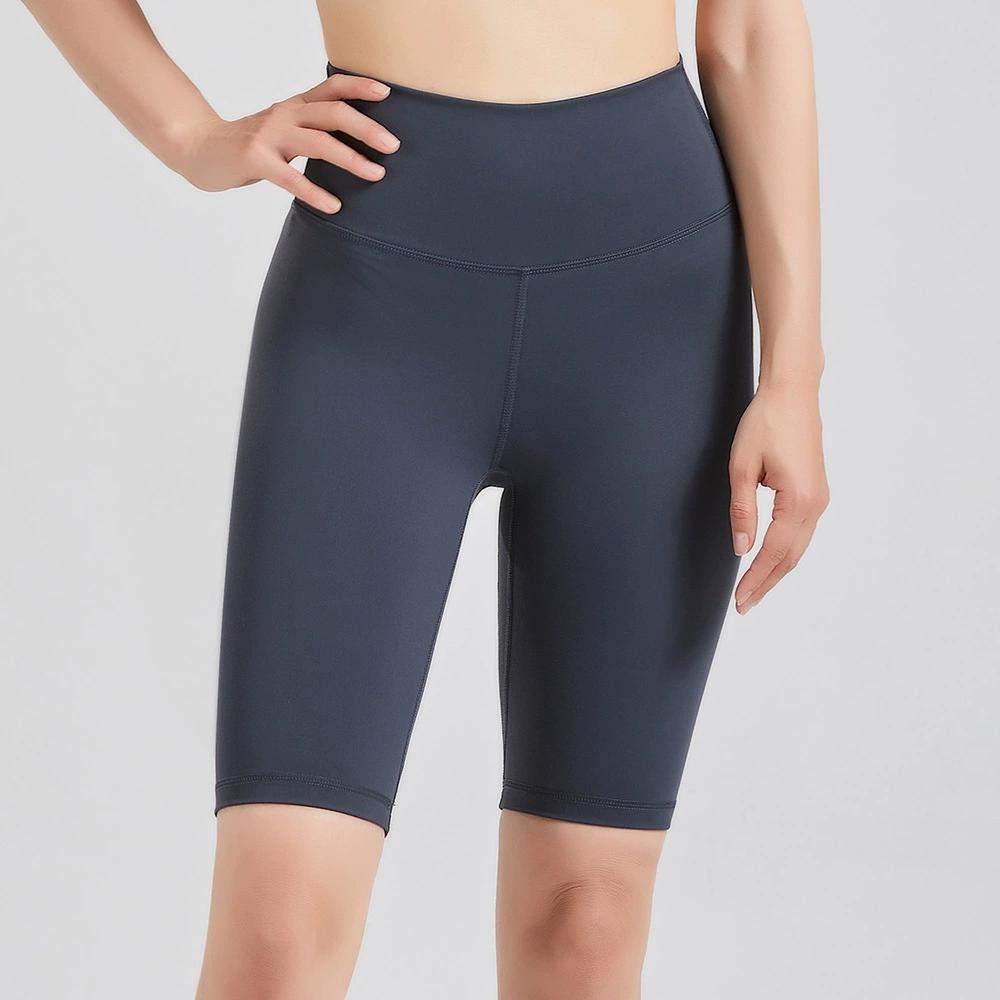 

Новые женские шорты для йоги телесного цвета с принтом и карманами, облегающие, эластичные, быстросохнущие, спортивные и фитнес-шорты XL чёрный