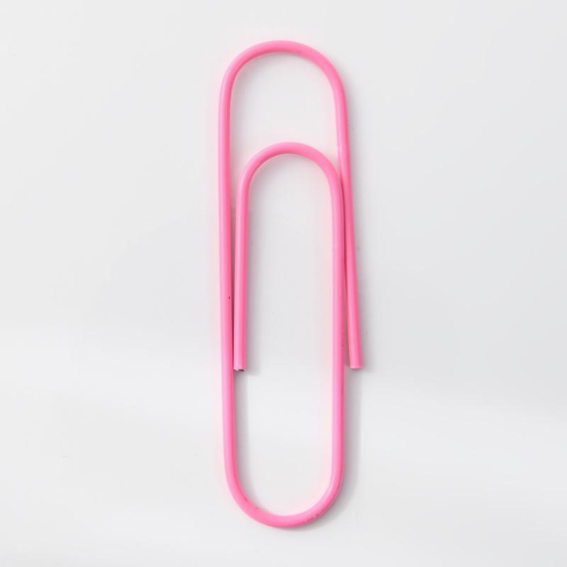 100mm Extra Velké Kancelářské Svorky v Barvě Macarons, Plastem Potažené, 10cm Ohýbaný Design