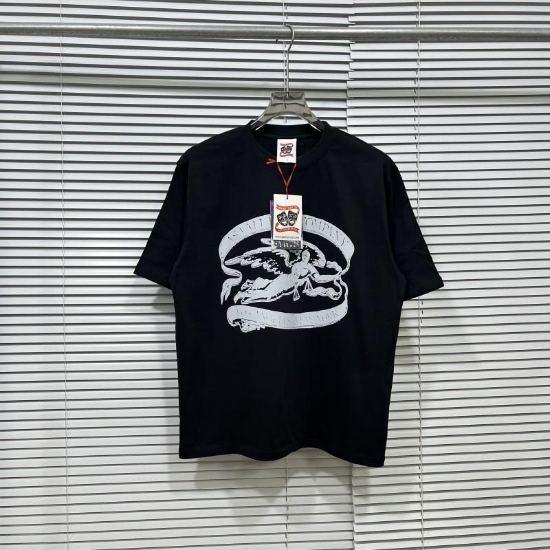 Mens Cotton Graphic Tee Streetwear Loose Fit Short Sleeve T-Shirt Casual Wear