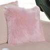 Imitation Wool Acrylic Office Home Solid Color Plush Pillow Pillow Lumbar Pillow Cushion