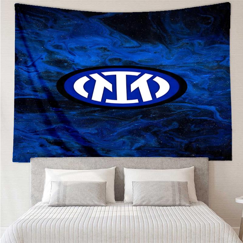 1PC Mi-lan FC Emblem Printed Tapestry Room Decoration Wall Hanging for Living Room Bedroom, dormitory, Birthday and Christmas gifts