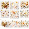6PCS Flowers Print Swedish Dishcloths Eco-Friendly Kitchen Rags Absorbent Dish Towels Reusable Washable Cleaning Cloths