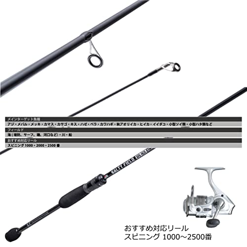 AbuGarcia Saltyfield SFS-762L Fishing Rod for Rockfish and Light Game Fishing
