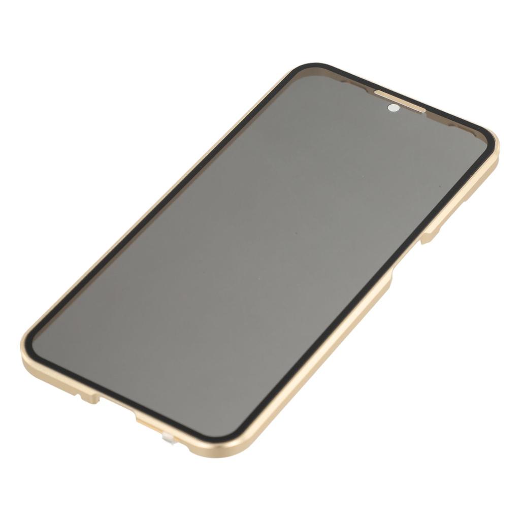 For Samsung Galaxy A16 5G/A16 4G Case with Anti-Spy Screen Protector Tempered Glass Metal Phone Cover Magnetic Clasp