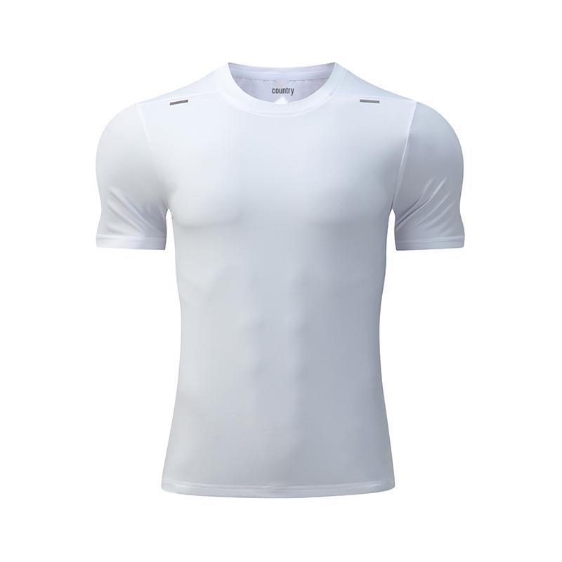 Lulu Men's Quick-Dry Sports T-Shirt - Elastic, Breathable, Large Size, Round Neck, Short Sleeve, Custom Logo.