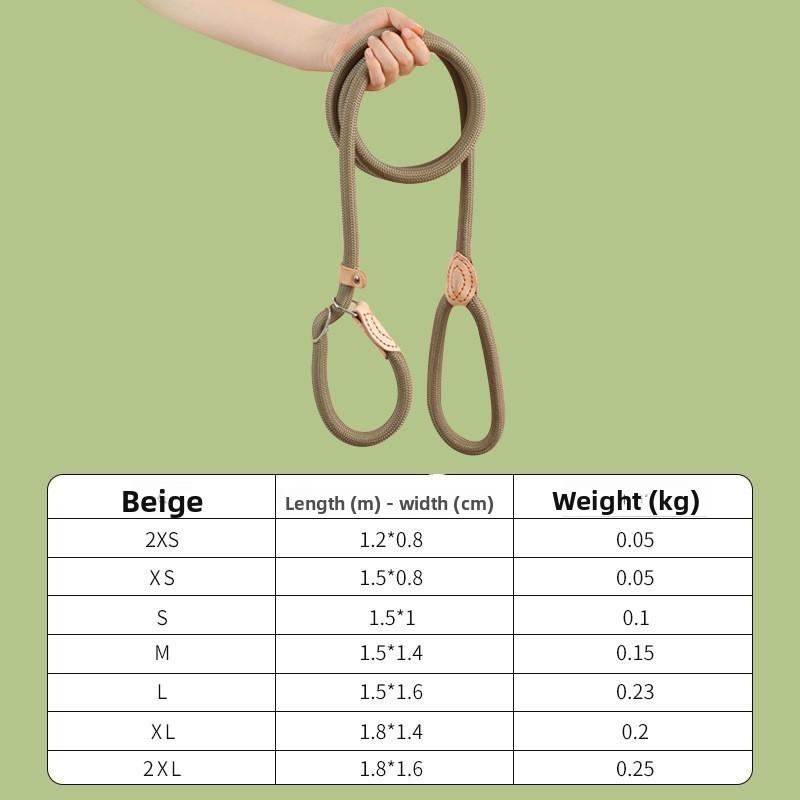 

Повідці для собак з різними кольорами для маленьких та середніх собак, підходять для пригод на свіжому повітрі Beige ,XS