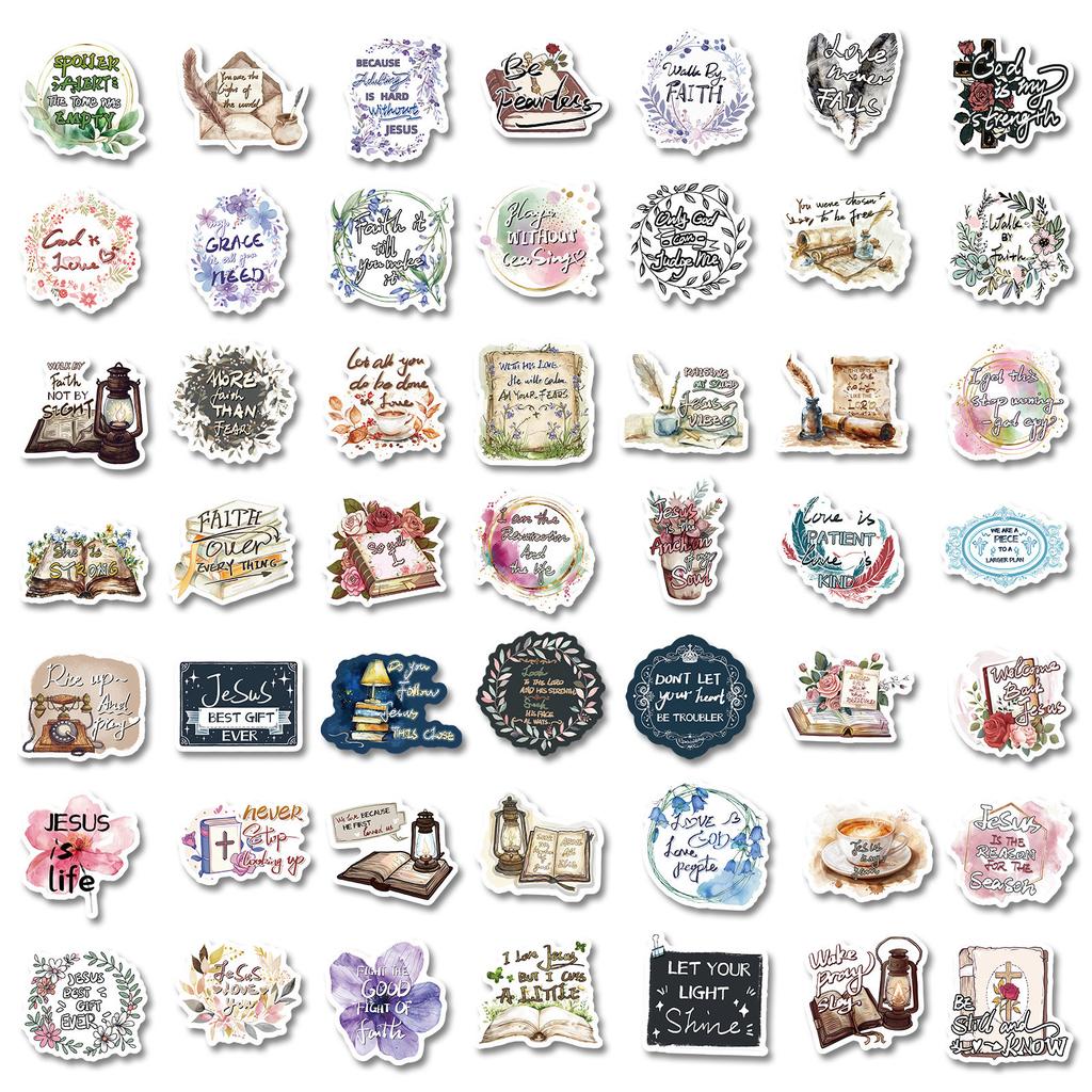 150 Jesus Phrase Bible Fresh Graffiti Stickers DIY Suitcase Car Stickers