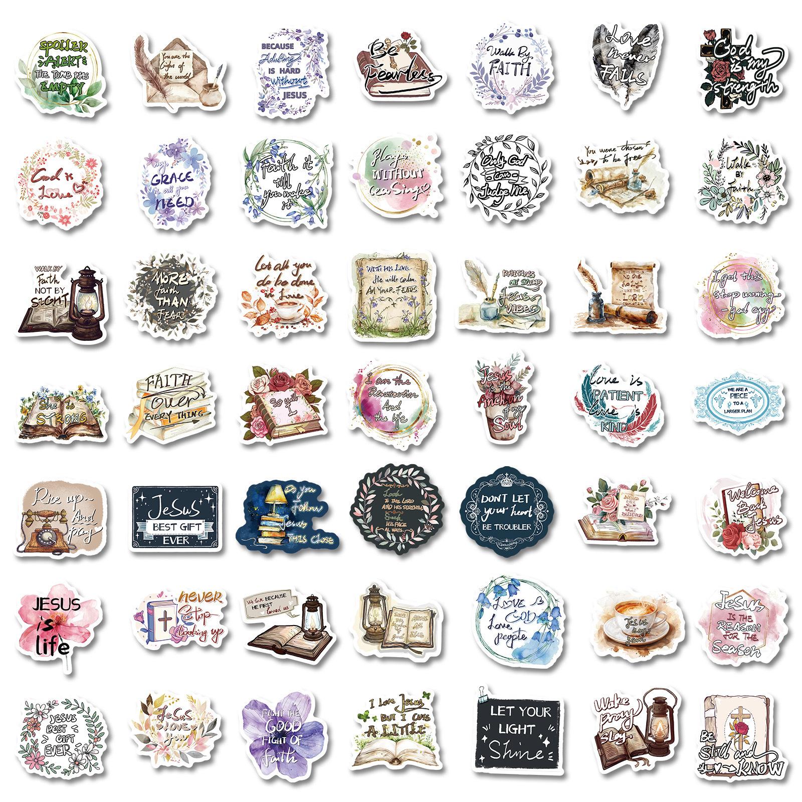 

150 Jesus Phrase Bible Fresh Graffiti Stickers DIY Suitcase Car Stickers