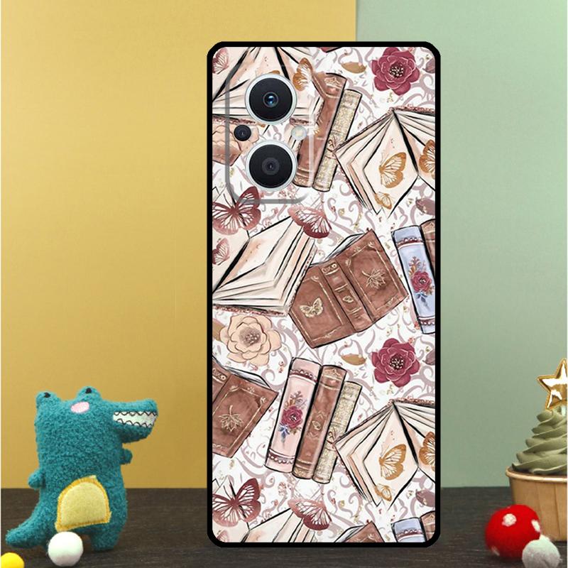 Library  Bookish Case For OPPO Reno 15 13 10 11 14 Pro 12 F 13F 14F 15F 7 8 Lite OPPO Find X9 X8 X5 Pro Cover