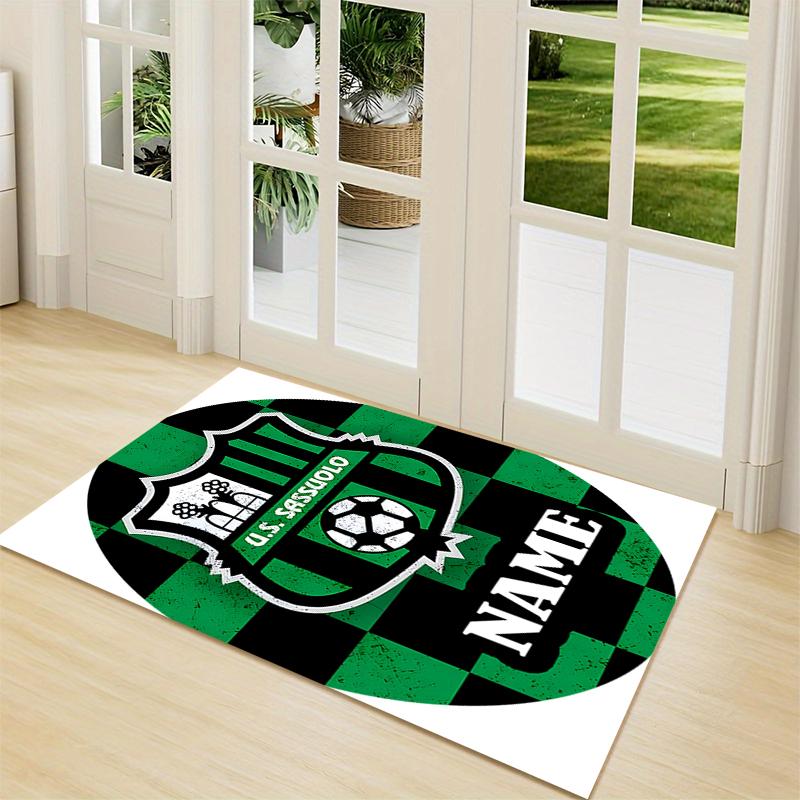 Custom Name German Flag Crest Carpet Rug Customizable Soft Washable Anti-Slip Home Living Room Sofa Mats Personalized Rug. 0909192