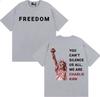 Charlie Kirk You Can't Silence Us All Printed T Shirts Men Women Harajuku High Street Oversized T-shirt Summer Tops Loose Tshirt
