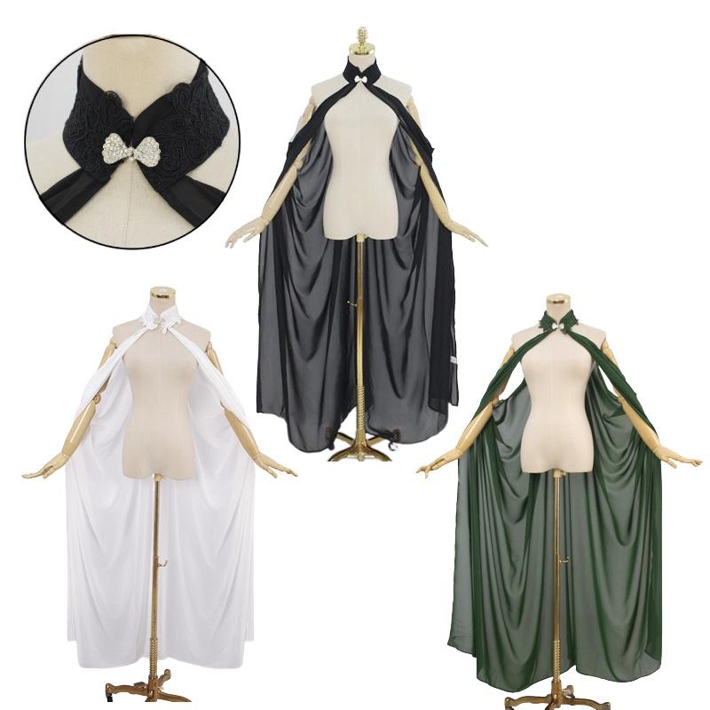 Elegant Ivory Chiffon Neck Wrap Cape For Women Lightweight Bridal Shawl