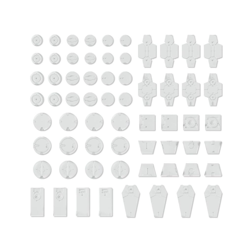 30MM Customized Material (Decoration Parts 1 White) Color-coded Plastic Model