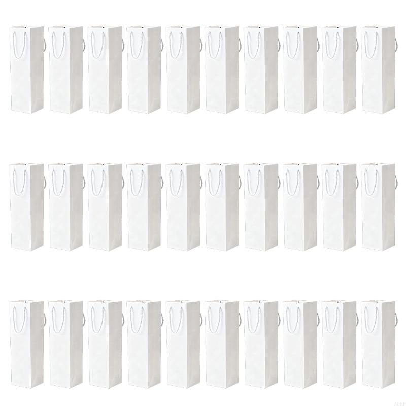 Pack of 30 High Quality Sustainable Paper Wine Bottle Bags for Weddings Birthdays and Corporate Gifts A0KF
